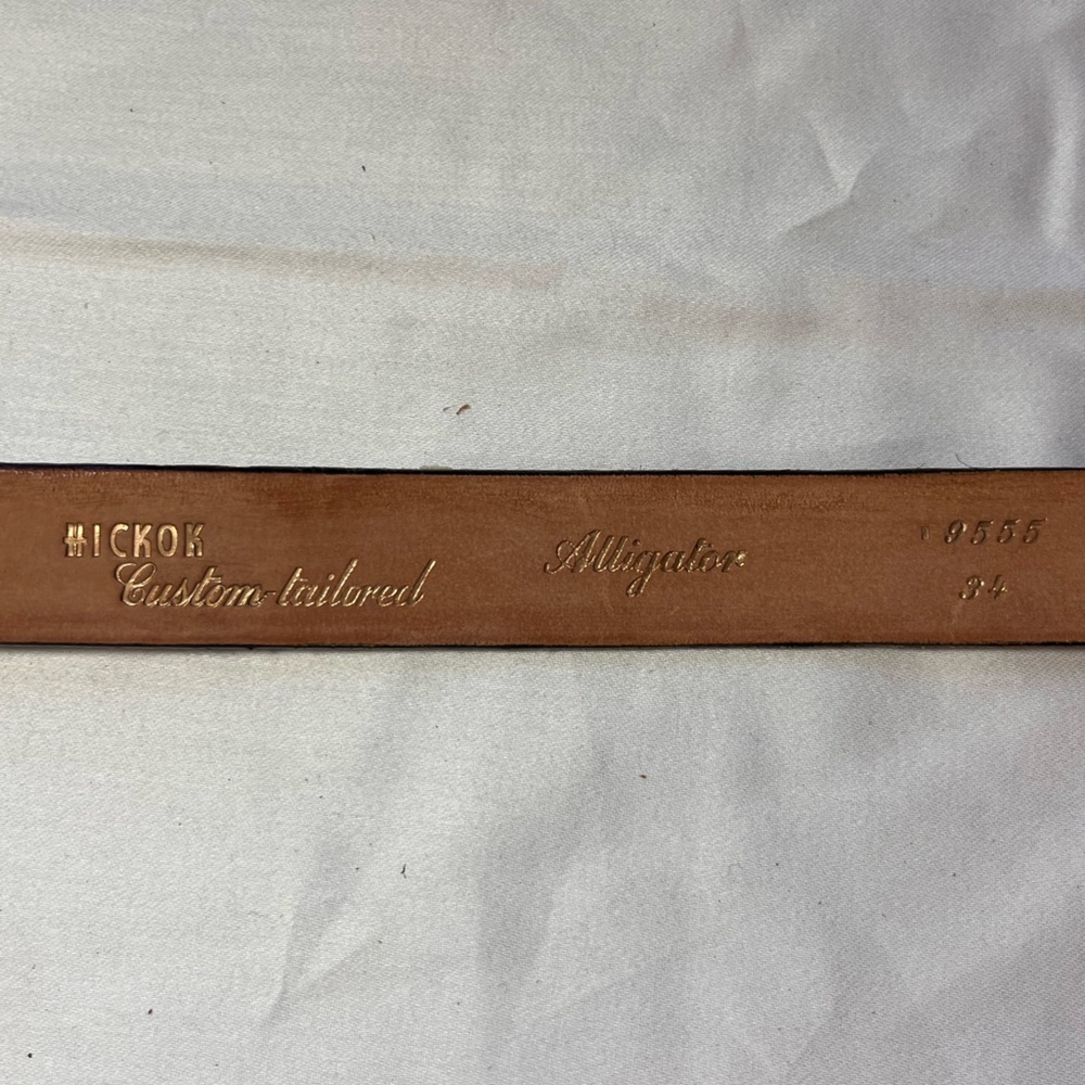 Genuine Alligator Like-New Vintage Belt - Picture 2 of 2